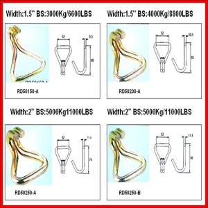 Double J Hook for Ratchet Strap